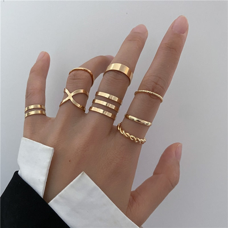 Gold Color Finger Rings