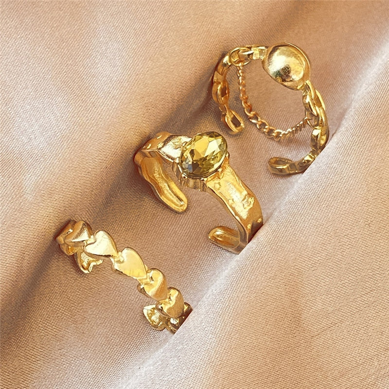 Gold Color Finger Rings