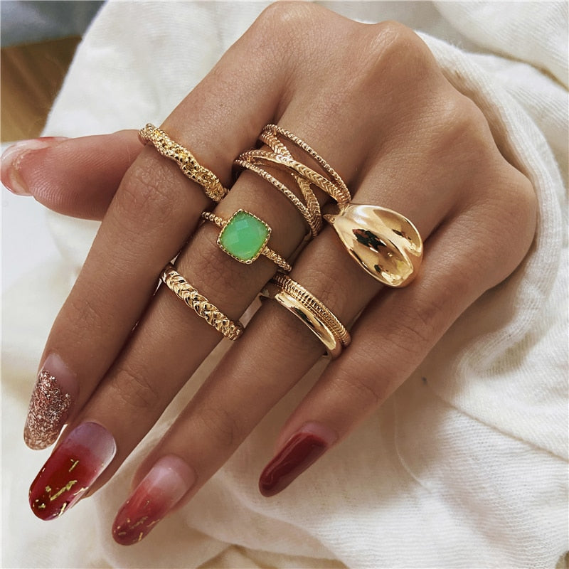 Gold Color Finger Rings