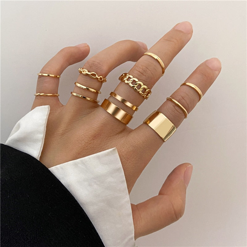 Gold Color Finger Rings