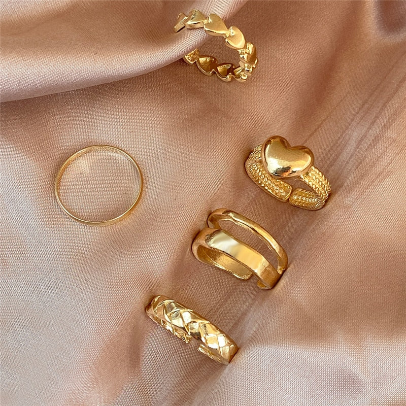 Gold Color Finger Rings