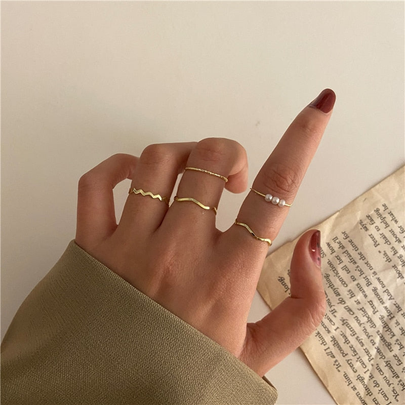 Gold Color Finger Rings