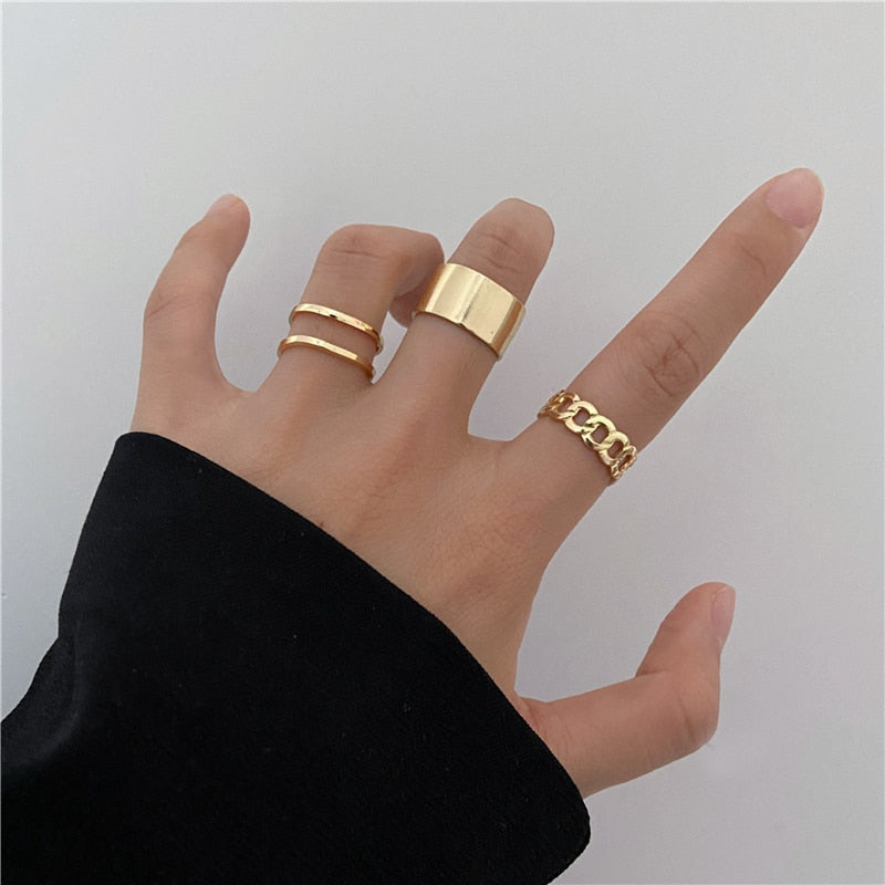 Gold Color Finger Rings