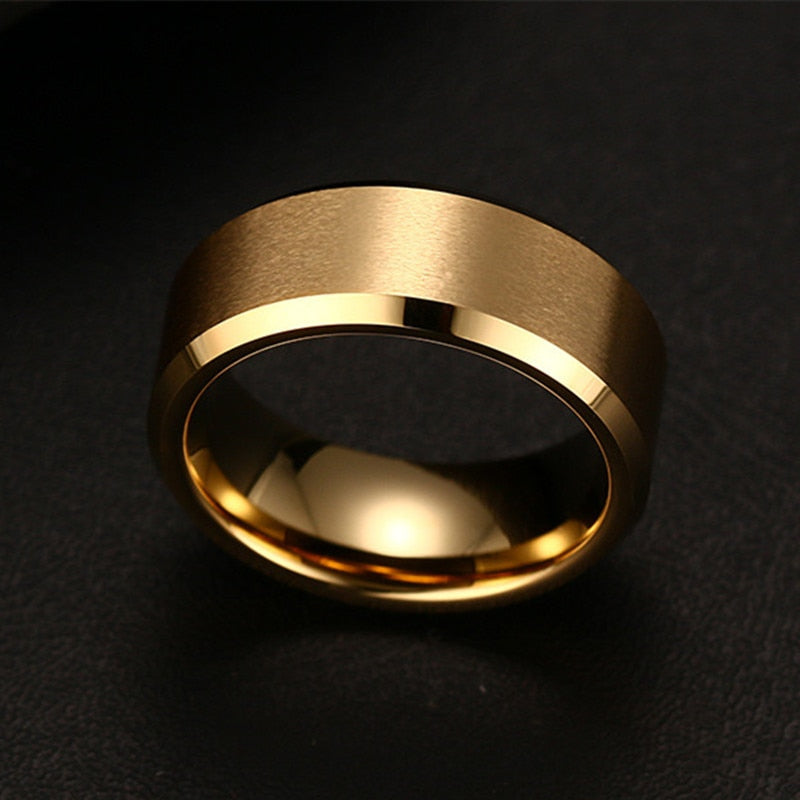 stainless steel Black Rings