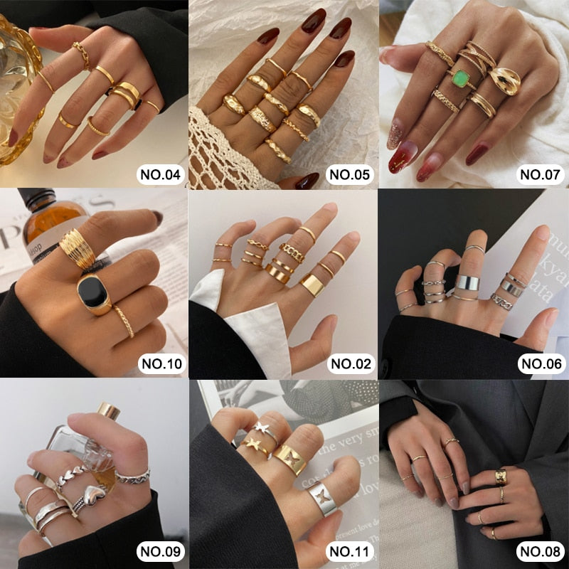 Gold Color Finger Rings